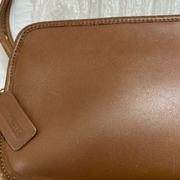 Coach vintage English tan bag 9164 legacy east west compartment bay - Picture 11 of 14